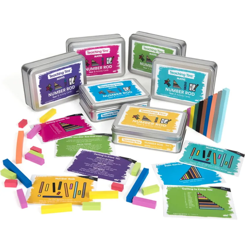 TTS Number Rods Activity Cards 100 Best