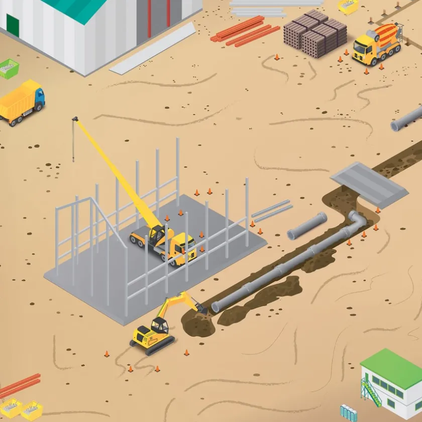 TTS Rugged Robot Construction Site Mat Hot
