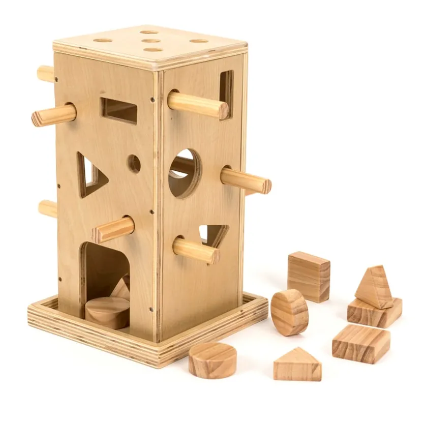 TTS Wooden Posting Activity Tower Hot