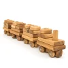 TTS Wooden Toddler Train with Building Blocks Online