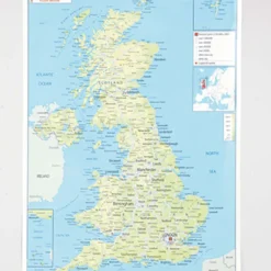 TTS UK Physical Map A1 Clearance