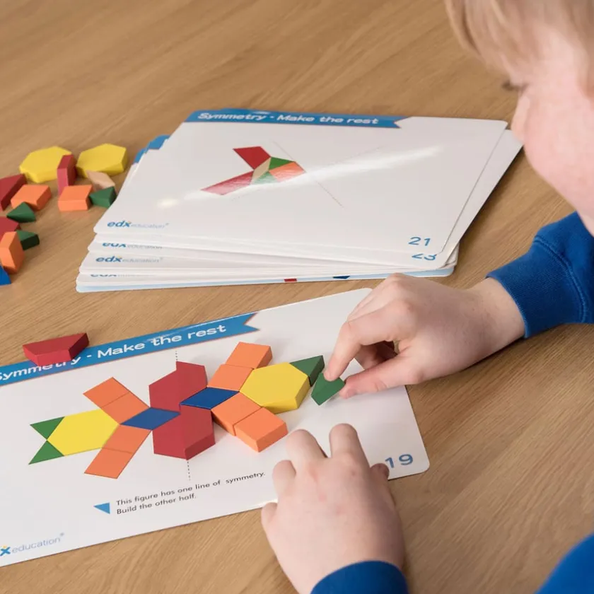TTS Wooden Geometric Pattern Blocks 250pk Discount