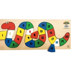 TTS 1 - 20 Wooden Number Worm Puzzle