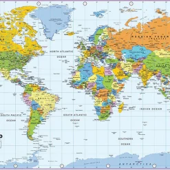 TTS World Map Vinyl A1 Clearance