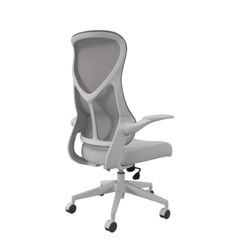 TTS Zip Mesh Back Chair with Folding Arms New